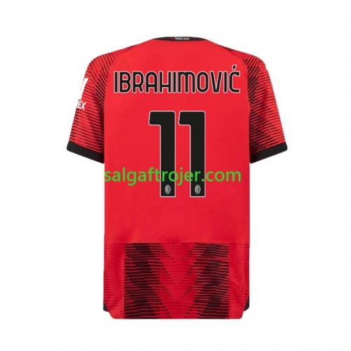 AC Milan Zlatan Ibrahimovic 11 Fodboldtrøjer Hjemmebanesæt 2023/24 Kort ærmer AC Milan Zlatan Ibrahimovic 11 Fodboldtrøjer Hjemmebanesæt 2023/24 Kort ærmer